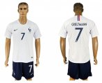 Wholesale Cheap France #7 Griezmann Away Soccer Country Jersey