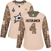 Cheap Adidas Stars #4 Miro Heiskanen Camo Authentic 2017 Veterans Day Women's 2020 Stanley Cup Final Stitched NHL Jersey