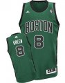 Wholesale Cheap Boston Celtics #8 Jeff Green Green With Black Swingman Jersey