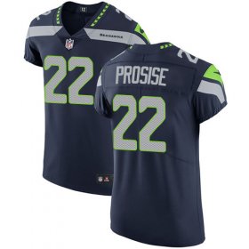 Wholesale Cheap Nike Seahawks #22 C. J. Prosise Steel Blue Team Color Men\'s Stitched NFL Vapor Untouchable Elite Jersey