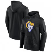 Wholesale Cheap Men's Los Angeles Rams Black On The Ball Pullover Hoodie