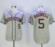 Wholesale Cheap Astros #5 Jeff Bagwell Grey Flexbase Authentic Collection Stitched MLB Jersey