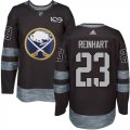 Wholesale Cheap Adidas Sabres #23 Sam Reinhart Black 1917-2017 100th Anniversary Stitched NHL Jersey