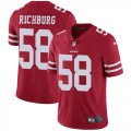 Wholesale Cheap Nike 49ers #58 Weston Richburg Red Team Color Youth Stitched NFL Vapor Untouchable Limited Jersey