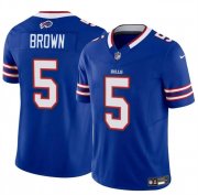 Cheap Men's Buffalo Bills #5 Anthony Brown Blue 2024 F.U.S.E. Vapor Untouchable Limited Football Stitched Jersey