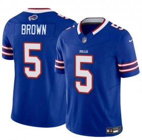 Cheap Men\'s Buffalo Bills #5 Anthony Brown Blue 2024 F.U.S.E. Vapor Untouchable Limited Football Stitched Jersey