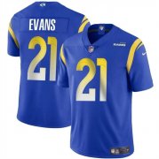 Cheap Men's Los Angeles Rams #21 Zach Evans Blue 2024 Vapor Untouchable Stitched Football Jersey