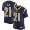 Wholesale Cheap Nike Rams #21 Aqib Talib Navy Blue Team Color Men's Stitched NFL Vapor Untouchable Limited Jersey