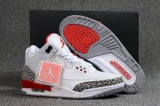 Wholesale Cheap Air Jordan 3 Katrina White/Red-Black-Grey Cement