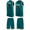 Wholesale Cheap Nike Jaguars #7 Nick Foles Teal Green Alternate Men's Stitched NFL Limited Tank Top Suit Jersey