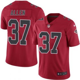 Wholesale Cheap Nike Falcons #37 Ricardo Allen Red Men\'s Stitched NFL Limited Rush Jersey