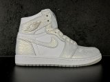 Wholesale Cheap Air Jordan 1 Pure Platinum White/Metallic Silver