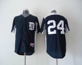 Wholesale Cheap Tigers #24 Miguel Cabrera Navy Blue 2011 Home Cool Base BP Stitched MLB Jersey