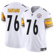 Men's Pittsburgh Steelers #76 Troy Fautanu White F.U.S.E. Vapor Limited Football Stitched Jersey