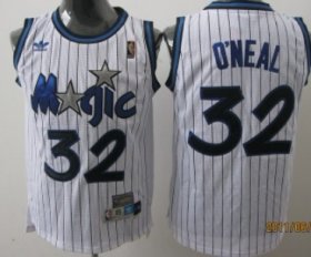 Wholesale Cheap Orlando Magic #32 Shaquille O\'neal White Swingman Throwback Jersey