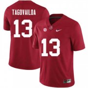 Wholesale Cheap Men's Alabama Crimson Tide #13 Tua Tagovailoa Red NCAA Football Jersey