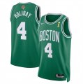 Wholesale Cheap Men's Boston Celtics #4 Jrue Holiday Green 2024 Finals Champions Icon Edition Stitched Basketball Jersey