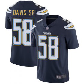 Wholesale Cheap Nike Chargers #58 Thomas Davis Sr Navy Blue Team Color Men\'s Stitched NFL Vapor Untouchable Limited Jersey