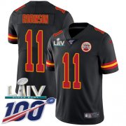 Wholesale Cheap Nike Chiefs #11 Demarcus Robinson Black Super Bowl LIV 2020 Men's Stitched NFL Limited Rush 100th Season Jersey