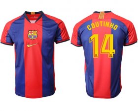 Wholesale Cheap Barcelona #14 Coutinho Home Soccer Club Jersey