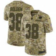 Wholesale Cheap Nike Dolphins #38 Brandon Bolden Camo Men's Stitched NFL Limited 2018 Salute To Service Jersey