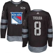 Wholesale Cheap Adidas Rangers #8 Jacob Trouba Black 1917-2017 100th Anniversary Stitched NHL Jersey