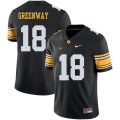 Wholesale Cheap Iowa Hawkeyes 18 Chad Greenway Black College Football Jersey