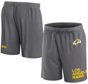 Cheap Men's Los Angeles Rams Grey Shorts