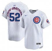 Cheap Men's Chicago Cubs #52 Pete Crow-Armstrong White Home Limited Stitched Baseball Jersey