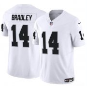 Cheap Men's Las Vegas Raiders #14 Carter Bradley White F.U.S.E. Vapor Football Stitched Jersey