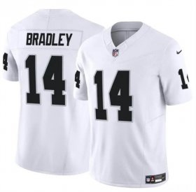 Cheap Men\'s Las Vegas Raiders #14 Carter Bradley White F.U.S.E. Vapor Football Stitched Jersey