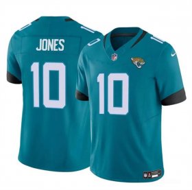 Cheap Men\'s Jacksonville Jaguars #10 Mac Jones Teal 2023 F.U.S.E Vapor Untouchable Limited Football Stitched Jersey