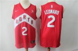 Wholesale Cheap Men's Toronto Raptors 2 Kawhi Leonard Nike Red 2018-19 Swingman Earned Edition Jersey