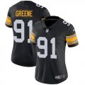 Wholesale Cheap Nike Steelers #91 Kevin Greene Black Alternate Women's Stitched NFL Vapor Untouchable Limited Jersey