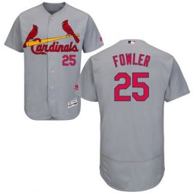 Wholesale Cheap Cardinals #25 Dexter Fowler Grey Flexbase Authentic Collection Stitched MLB Jersey