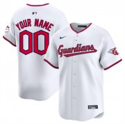 Cheap Men's Cleveland Guardians Active Player Custom White Home Limited Stitched Baseball Jersey