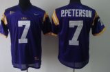 Wholesale Cheap LSU Tigers #7 Patrick Peterson Purple Jersey