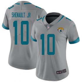 Wholesale Cheap Nike Jaguars #10 Laviska Shenault Jr. Silver Women\'s Stitched NFL Limited Inverted Legend Jersey