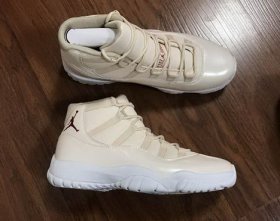 Wholesale Cheap Air Jordan 11 Maroon Custom Light Yellow/White-Red