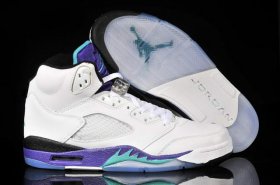 Wholesale Cheap WMS Jordan 5 Shoes White/Purple