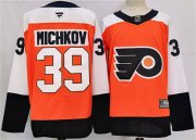 Cheap Men's Philadelphia Flyers #39 Matvei Michkov Orange 2024 Stitched Jersey