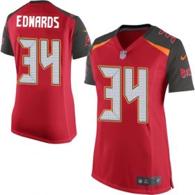 Wholesale Cheap Nike Buccaneers #34 Mike Edwards Red Team Color Women\'s Stitched NFL New Elite Jersey