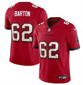 Cheap Men\'s Tampa Bay Buccaneers #62 Graham Barton Red 2024 Draft Vapor Limited Football Stitched Jersey