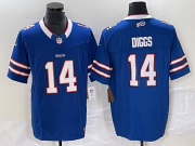 Wholesale Cheap Men's Buffalo Bills #14 Stefon Diggs Blue 2023 FUSE Vapor Limited Stitched Jersey