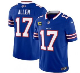 Wholesale Cheap Men\'s Buffalo Bills #17 Josh Allen Blue 2023 F.U.S.E. With 4-Star C Patch Vapor Untouchable Limited Football Stitched Jersey