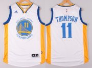 Wholesale Cheap Golden State Warriors #11 Klay Thompson Revolution 30 Swingman 2014 New White Jersey