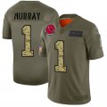 Wholesale Cheap Arizona Cardinals #1 Kyler Murray Men's Nike 2019 Olive Camo Salute To Service Limited NFL Jersey