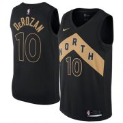 Wholesale Cheap Nike Toronto Raptors #10 DeMar DeRozan Black NBA Swingman City Edition Jersey