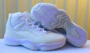 Wholesale Cheap Heiress Air Jordan 11 High Shoes White/Pure Platinum