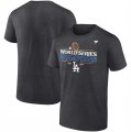 Cheap Men's Los Angeles Dodgers Heather Charcoal Big & Tall 2024 World Series Champions Locker Room T-Shirt